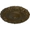 Ekena Millwork Marseille Ceiling Medallion (Fits Canopies up to 7 3/8"), Hand-Painted Brass, 21"OD x 2"P CM21MABRS - alternate 4